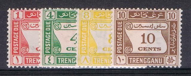Image of Malayan States ~ Trengganu SG D1/4 LMM British Commonwealth Stamp